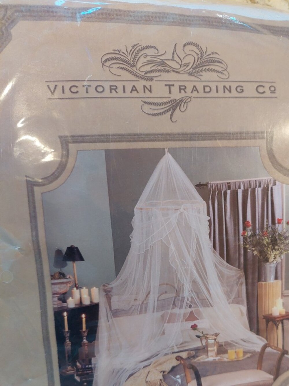 VICTORIAN TRADING CO CAMELOT MOMBASA BED NET WHITE NEW IN PACKAGE